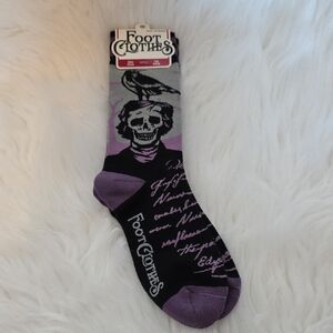 Women's Purple and Black Novelty Socks